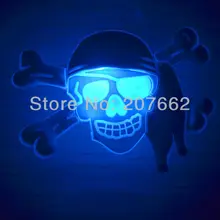 100 шт./партия, 3 шт., легкий светодиодный брошь, модная брошь, светодиодный сверкающий значок для Хэллоуина