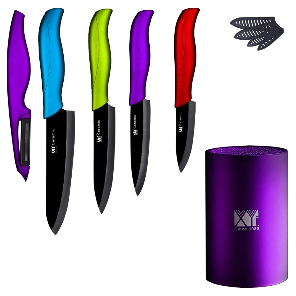 Practical Ceramic Knife Set 6 Chef 5 Slicing 4 Utility 3 Paring Knife Ceramic Peeler Knife