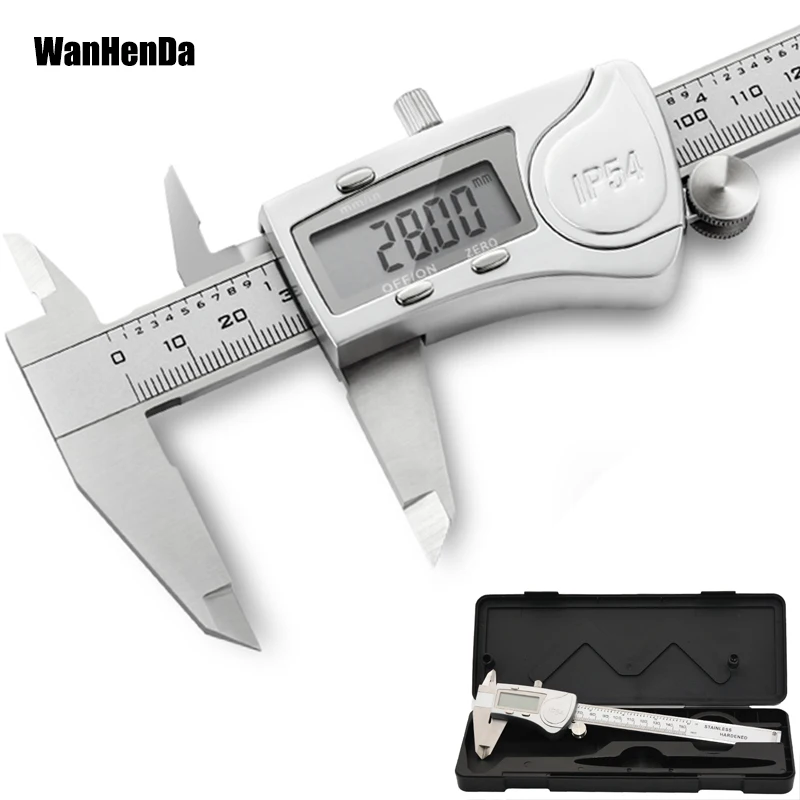 Metal stainless steel IP54 waterproof caliper digital display