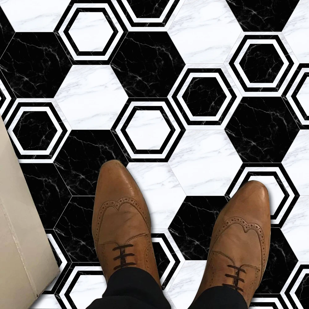 10 قطعة/المجموعة بلاط صائق مسدس ملصقات أرضية الحمام ملصقات جدار للماء المضادة للانزلاق الفن نوم ديكور المنزل 20x23 سنتيمتر