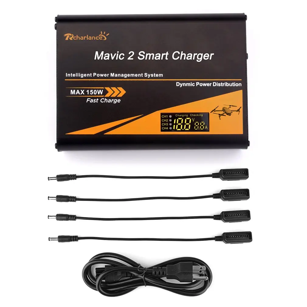 

Charge 4 Batteries At The Same Time For Mavic 2 Pro/ Zoom 5 In 1 Battery Smart Charger Charging HUB AND Fast Charger J24T