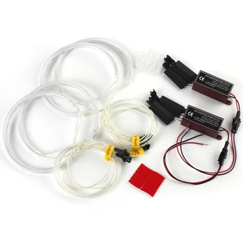 

4x 131mm Angel Eye Halo Rings Xenon White Led CCFL Angel Eyes Halo Rings Lights Lamp For BMW E36 E39 E46