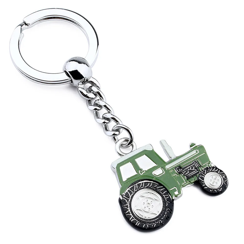 HAWSON araba şekilli kırmızı yeşil mavi emaye 3.5 inç anahtarlık & anahtarlık Unisex anahtar koleksiyonu daire takı anahtarlık yüzükler