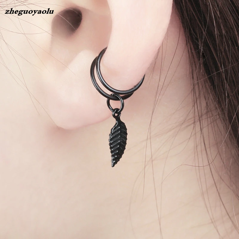 

1 pcs Vintage Leaf Clip On Earrings No Pierced Ear Cuff Pendientes De Clip Women Earrings Ear Jacket Wrap Earcuff Brincos