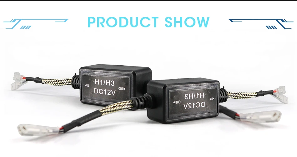 06 2x Error Free Load Resistor Wiring Harness H7 Canbus Decoders For LED Headlight Bulb Fog Light DRL
