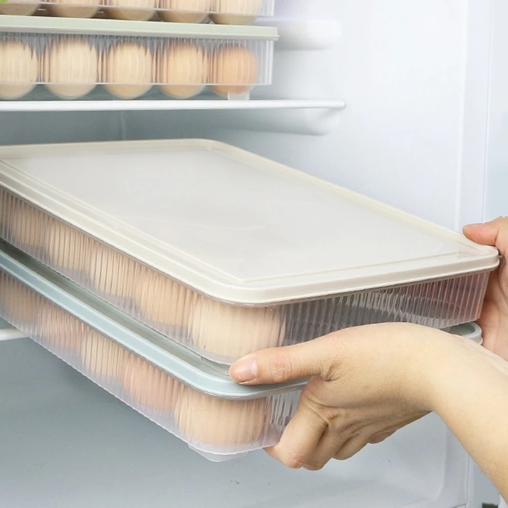 1 шт. ящик для хранения яиц в холодильнике 24 яйца держатель пищевой контейнер Пластиковый Органайзер