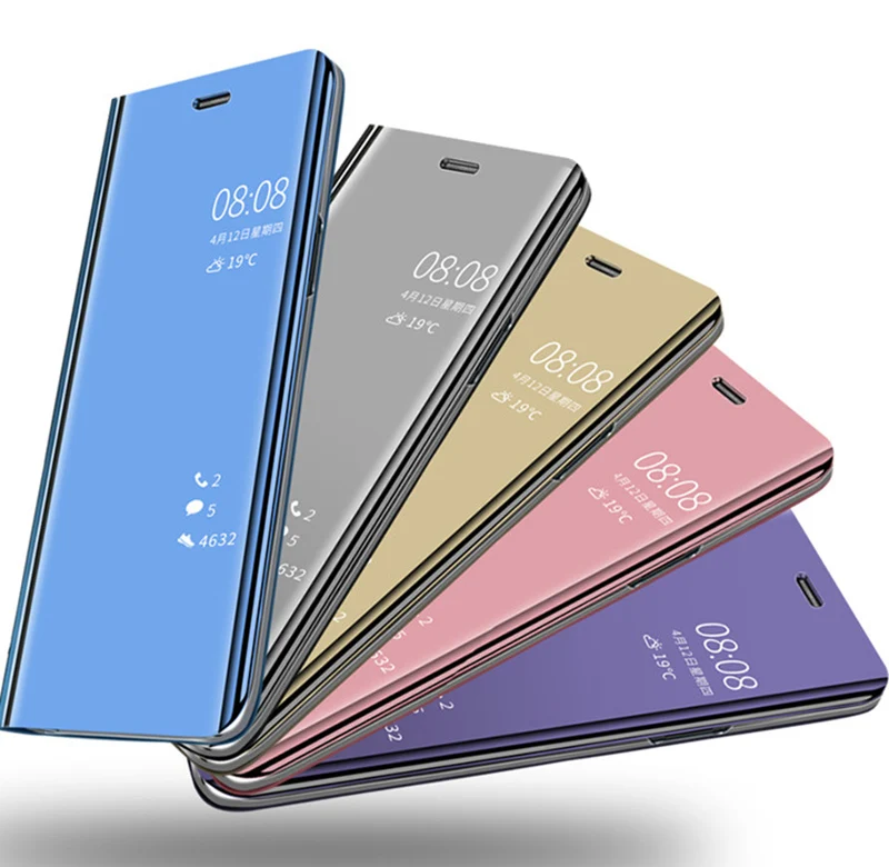 Зеркальный чехол для Xiaomi Redmi Note 5 6 Pro 4X 6A Plus 5X 6X S2 8SE 8 Lite Max 3 MI Pocophone F1 Y1 кожаный |