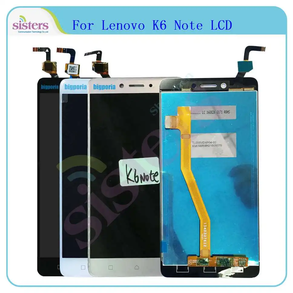 Оригинальный ЖК дисплей для Lenovo K6 Note с сенсорным экраном дигитайзер в сборе