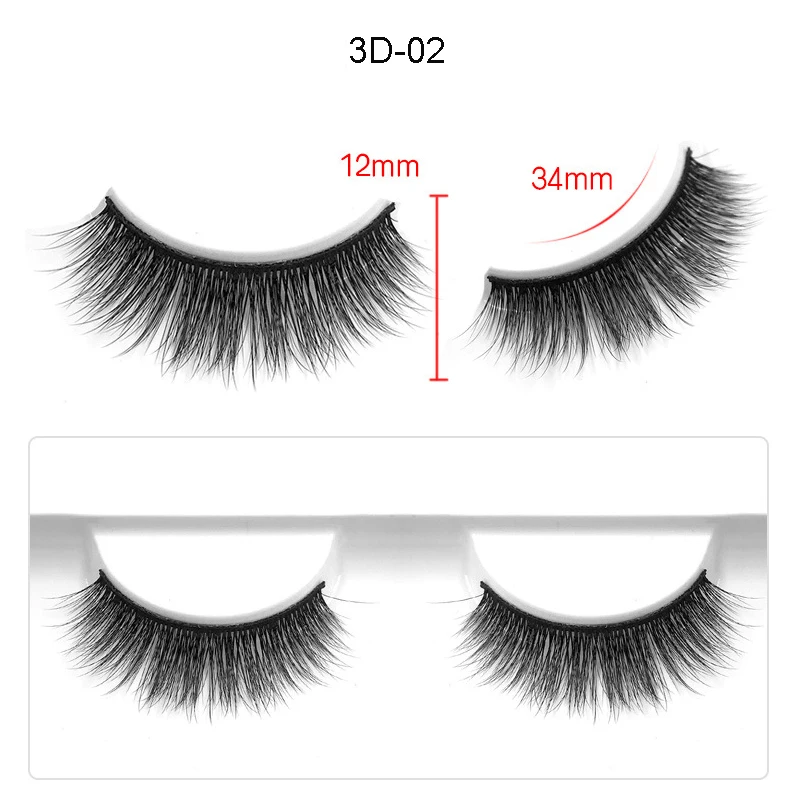 3D-02 natural long eyelashes