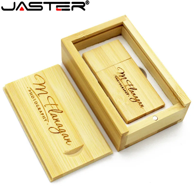 JASTER деревянные usb 2 0 флеш накопитель + деревянная Подарочная коробка 4 ГБ 8 16 32 64 Гб
