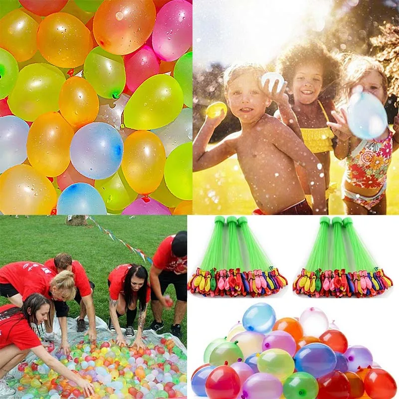 

222Pcs Water Bombs Balloon Magic Filling Kits Kids Children Pool Ballon Toy Prank Game Summer Outdoor Beach Ball Toy Adult Party