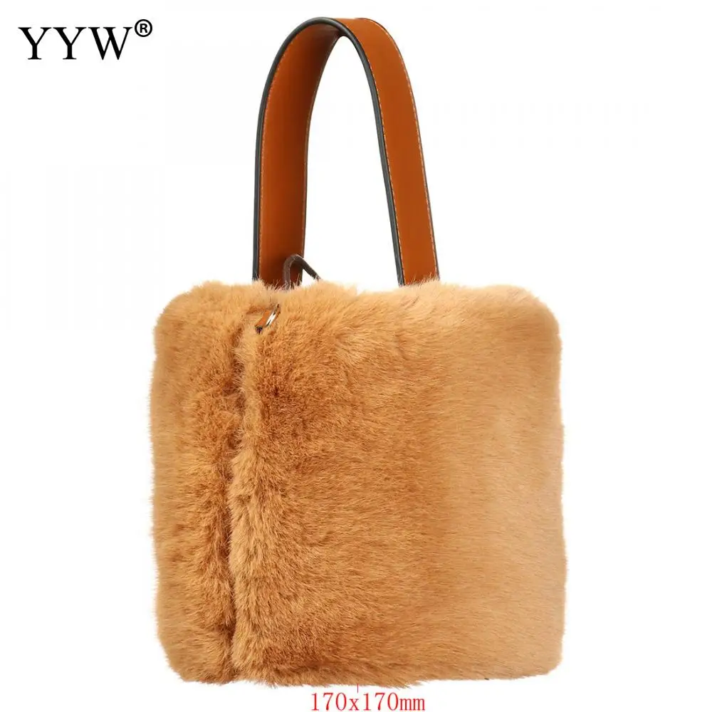

Plush Luxury Handbags Women Bags Designer Top Handle Hand Bags Soft Bolsos Mujer Cute Winter Crossbody Bag 2018 Wholesale Clutch
