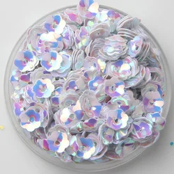 1200pcs/Lot White Color 5mm 3D Plum Flower PVC Sequins Sewing Craft/Embellishment Findings,Women Garments Sewing Accessories