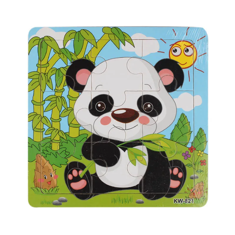 CHAMSGEND деревянный Panda Jigsaw игрушки для детей Образование и Обучающие пазлы Игрушки Aug10