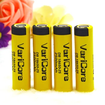 

4 pc .. VariCore original DB 18650-25 Lithium-Ion battery, discharge 35A, 2500 mAh batteries, electronic cigarette battery