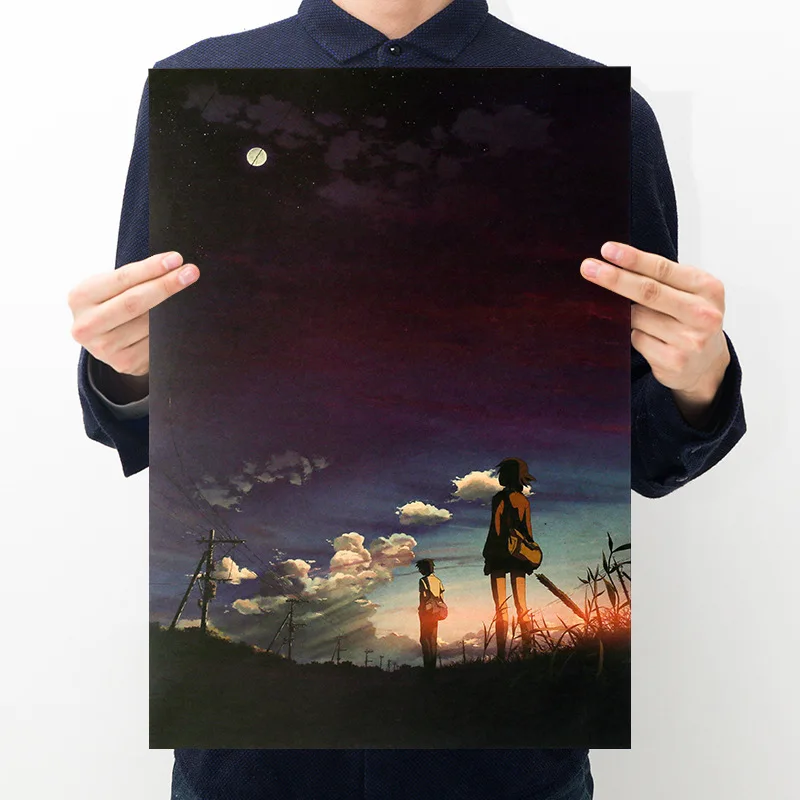 Kraft Paper Posters / 5 Centimeters per Second / Wall Sticker Kids Room