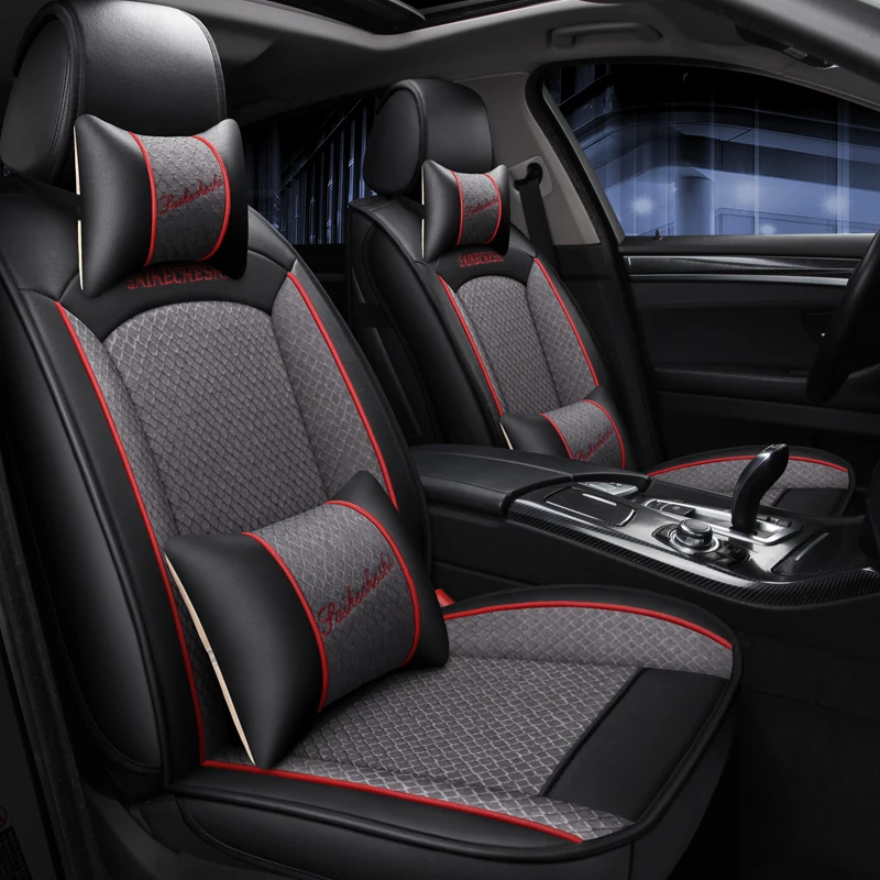 

Universal leather linen car seat cover for Infiniti Q50 FX EX JX G M QX50 56 60 70 80 70L Auto Interior Accessories Protector