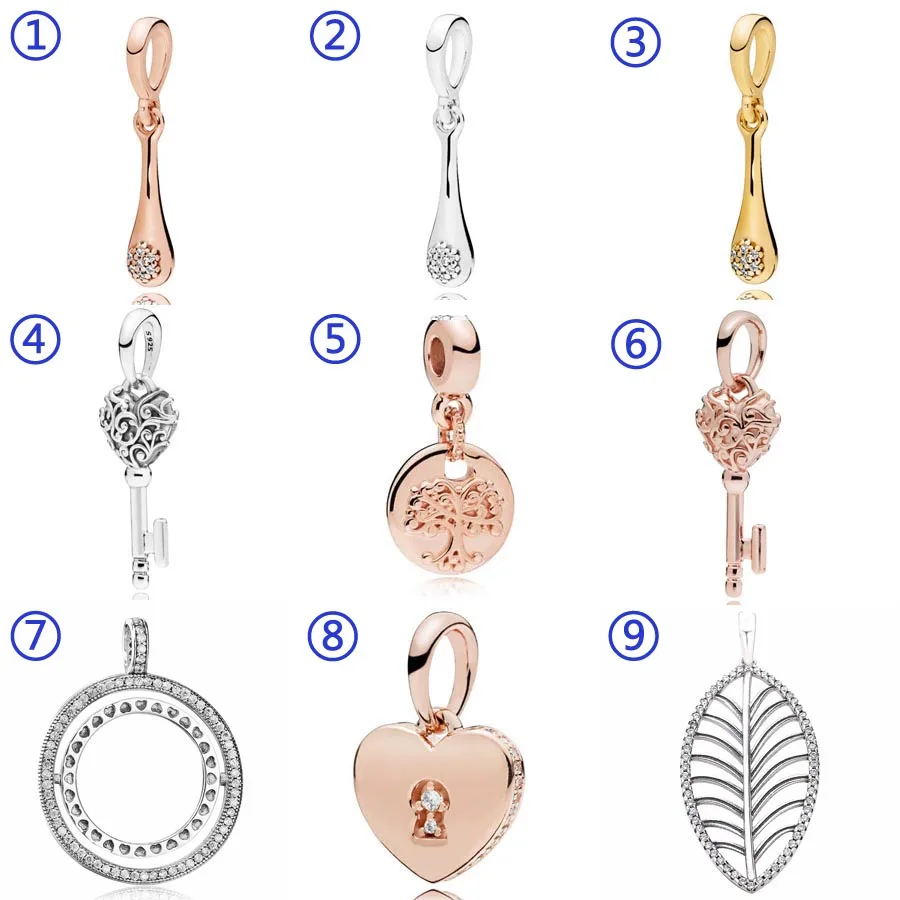 

Rose Modern Lovepods Regal Key Family Roots Spinning Hearts Pendant Charm Fit Pandora Bracelet 925 Sterling Silver Bead Jewelry
