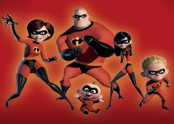 

Colorwonder Superhero Series Photography Background The Incredibles Family with Black and Red Suit 7x5ft Red Backdrop for Kids