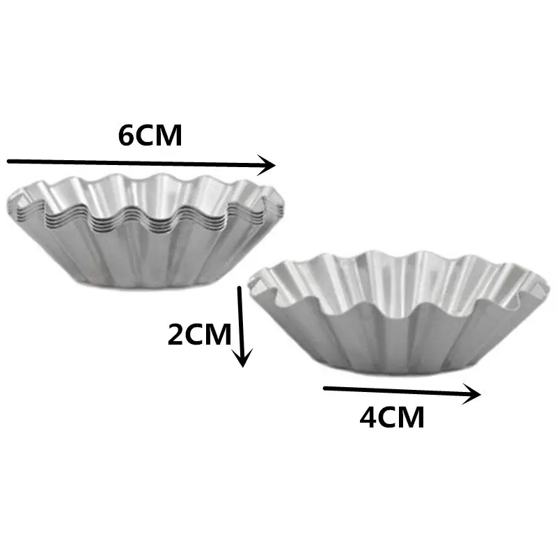 10pcs Cake Style Egg Tart Pudding Mould Mold Oven Bake Pan Tin Alloy Hot F4I6 10pcs Cake Style Egg Tart Pudding Mould Mold Oven Bake Pan Tin Alloy Hot F4I6