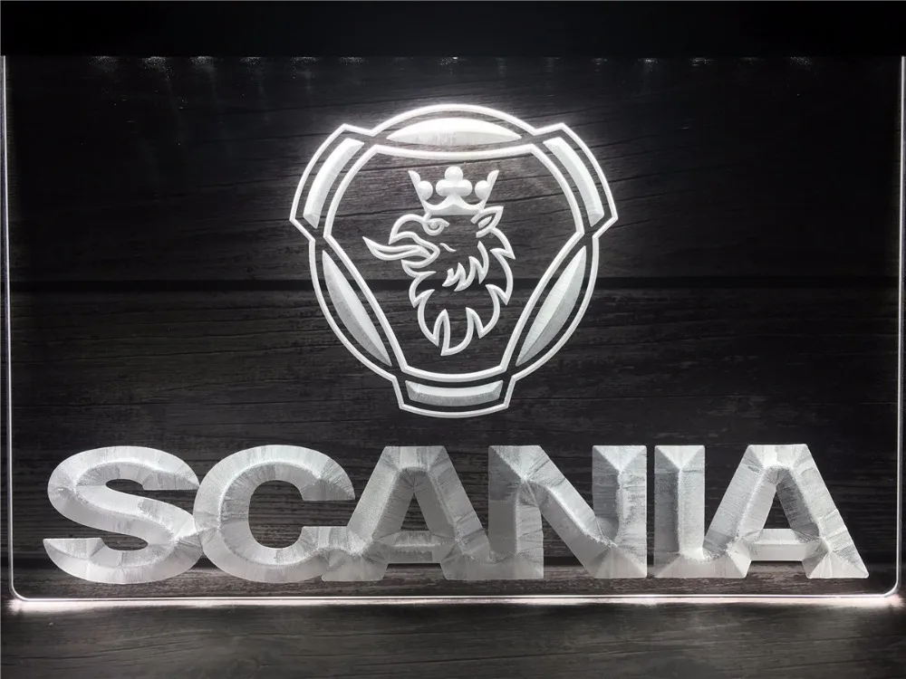 LR096 автомобиль scania Truck светодиодный неоновый светильник знаки