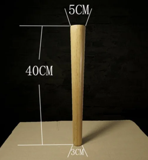 4 шт./лот H: 40 см Диаметр: 3-5 см мебельные аксессуары, для дивана деревянные ножки одноцветное деревянная стенка для телевизора Таблица футов