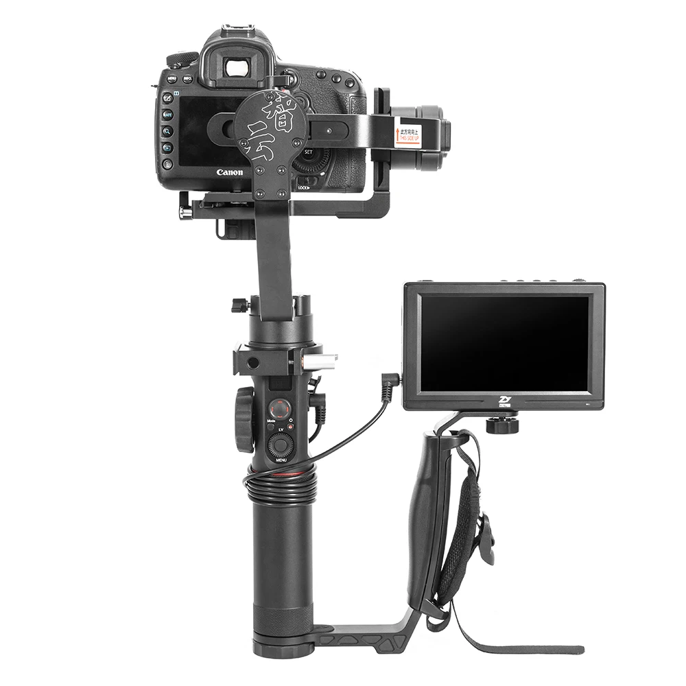 Zhiyun Crane 2 крана 2 3-осевой переносной карданный стабилизатор с TransMount мини двойная ручка для цифровой зеркальной камеры Canon Nikon Sony, Panasonic камеры