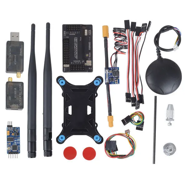 Apm2.6 ArduPilot бпла контроллер APM 2.6 + 6 м GPS ж / компас модуль питания 915 мГц 3DR