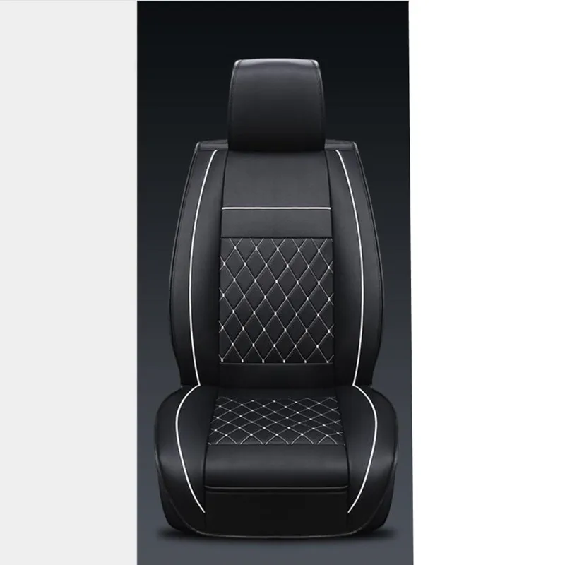 Из искусственной кожи Чехол автокресла для Audi все модели a3 a8 a4 b7 b8 b9 q7 q5 a6 c7 a5 q3 подушки сиденья автомобиля - Название цвета: 1pc Standard Edition