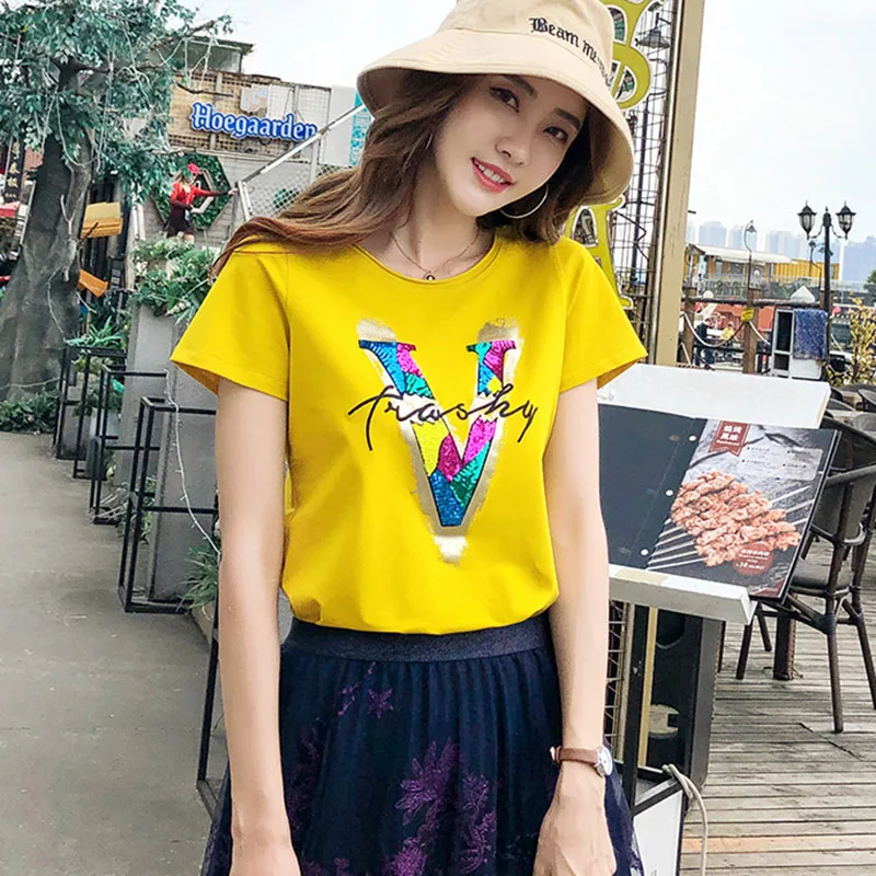 

BOBOKATEER plus size fashion t shirt women tshirt white camisetas verano mujer 2019 summer t-shirt women clothes tee shirt femme