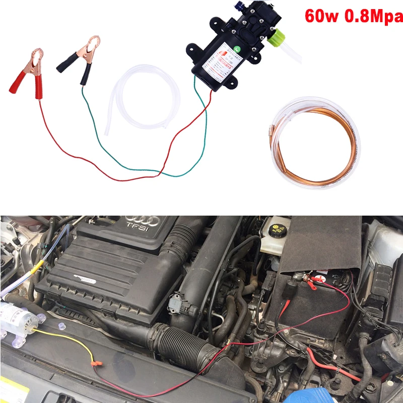 

1 Set 60W 12V 0.8Mpa Car Oil Pump Manual Engine Oil Transfer Pump On/Off Switch For Car Van Truck Auto Cars (Black)