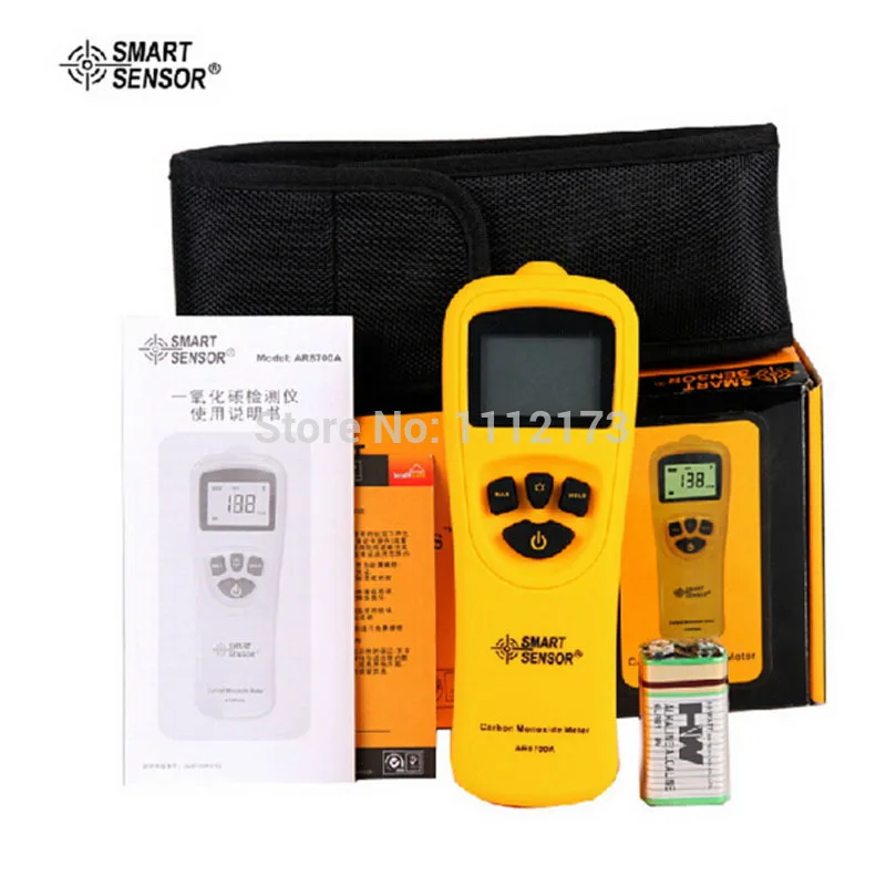 With BOX New carbon monoxide gas analyzer 0 1000ppm CO concentration