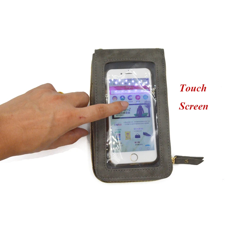 BONAMIE новые женские RFID сенсорный экран мобильный телефон карманная карта Houlder