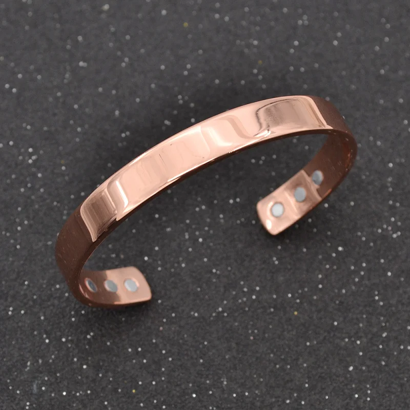 Mode litchi Bracelet En Cuivre Magnétique Bracelet Guérison Bio-Thérapie de Soulagement de Douleur D’arthrite Bracelet Manchette Femmes Hommes Bijoux