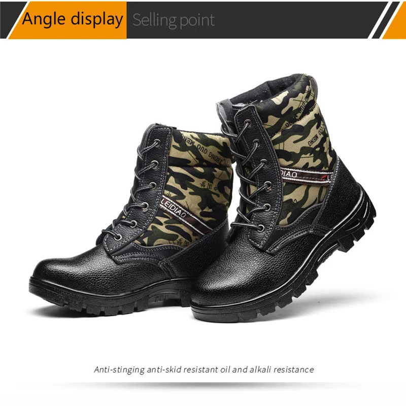 Зимние мужские ботинки; уличные военные тактические ботинки; Мужские дышащие ботильоны в стиле пустыни; Водонепроницаемая защитная обувь