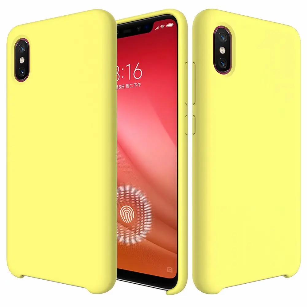Yellow Оригинальные чехлы HYSOWENDLY Macaron для Redmi 5 Plus 6 6Pro, матовые силиконовые чехлы для Xiaomi 6 6X8 8Pro 8lite Mix 2 2S Max 3 Plus - Цвет: Yellow