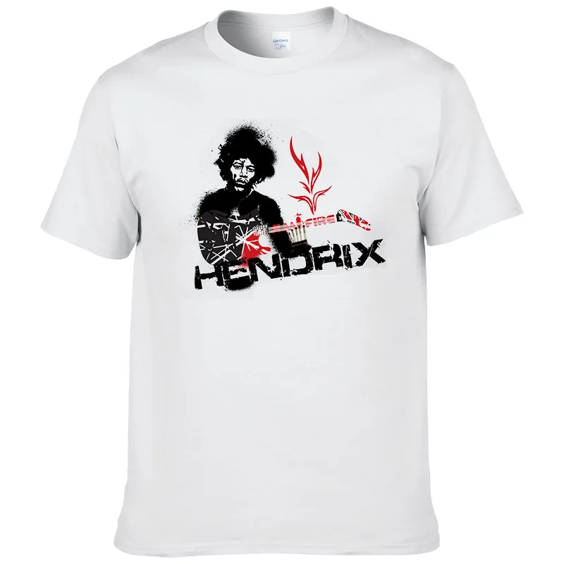 Jimi Hendrix T shirt Summer Style Short Sleeve New Guitar Men T-shirts Casual Man T Shirts Homme Camisetas Hombre Tees #224