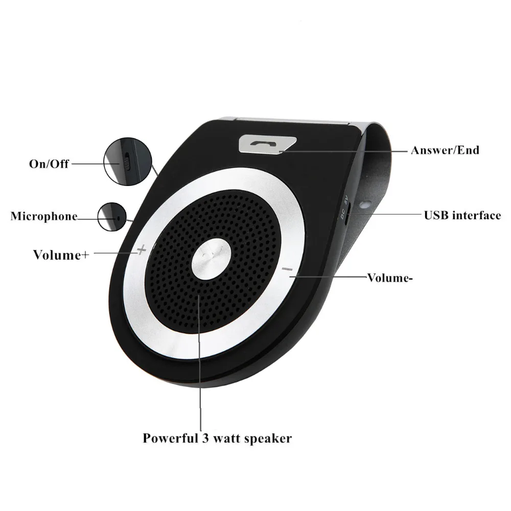 V4.2 громкой связи Вызов Bluetooth автомобильный комплект экономит пространство