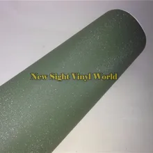 High Quality Military Green Glitter Sandy Sparkle Vinyl Wrapping Folie Bubble Free Phone Laptop Ipad Sticker Size:1.52*30M