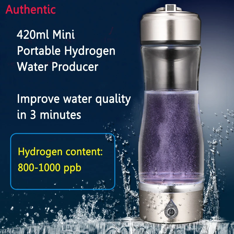 

A,420ML USBWater Ionizer Hydrogen Generator Portable For H2 Rich Hydrogen Water Bottle Ionizer Electrolysis Hidrogen