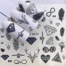 10PCS Designs Nail Sticker Set Black Dreamcather Feather Decal Feather Decal Water Transfer Slider For Nails Art Decor 10PCS Designs Nail Sticker Set Black Dreamcather Feather Decal Feather Decal Water Transfer Slider For Nails Art Decor