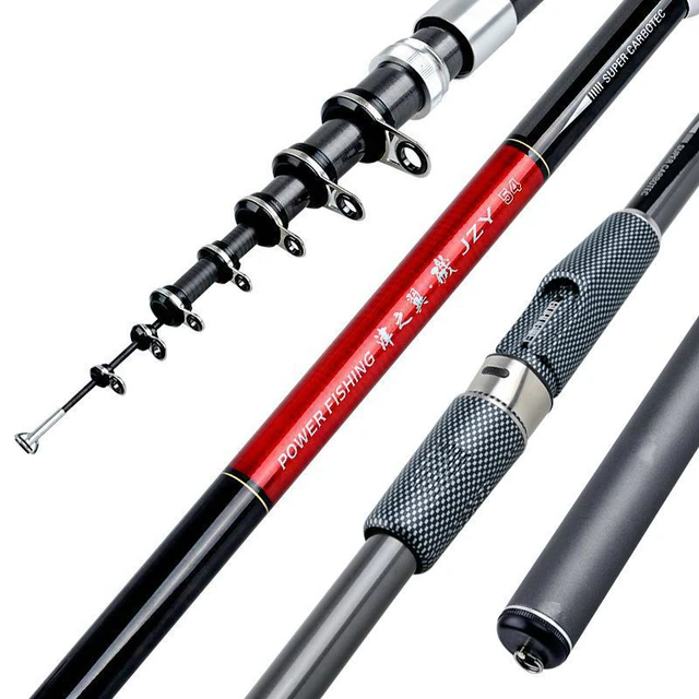 Cheap Hot Selling super hard 1 pcs/Lot 4.5/5.4/6.3 m carbon rock fishing rod distance throw fishing pole