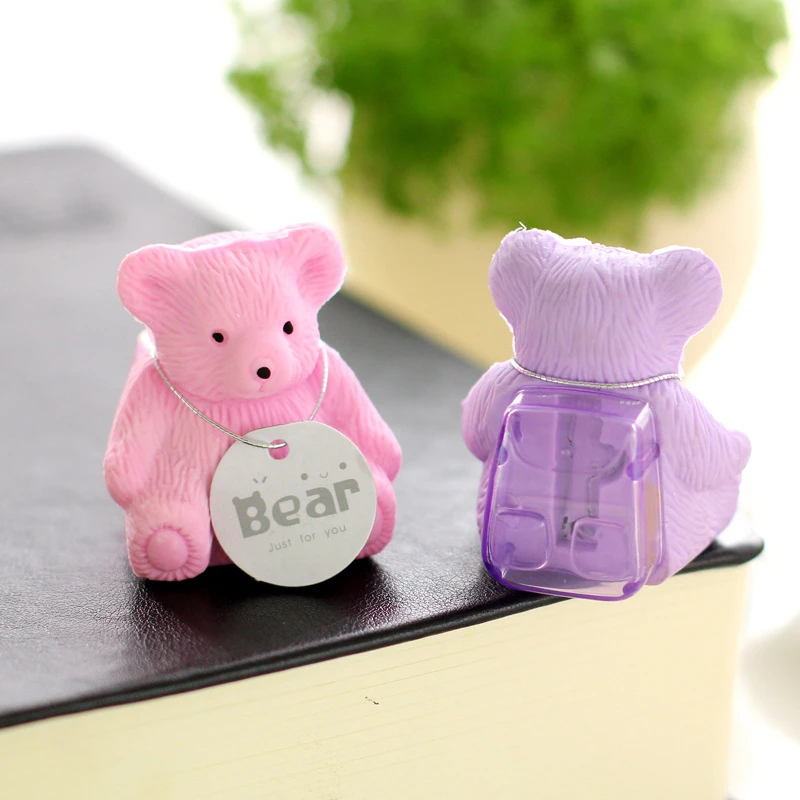 

DL SY16 cute Ma Xiaoxiong eraser with pencil sharpener eraser stationery