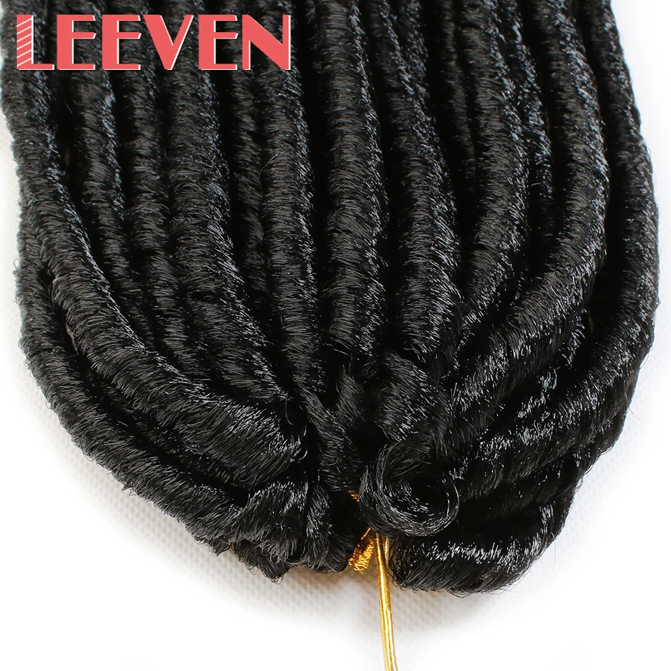 Leeven 14''30strand искусственные локоны в стиле Crochet косы инструменты для завивки волос Синтетические косички, мягкая страх пряди для наращивания волос высокое Температура волокна