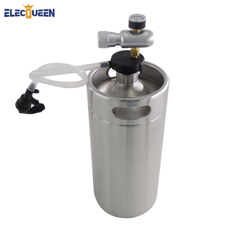 Buy 3.6L stainless Mini keg Growler with CO2 Charger