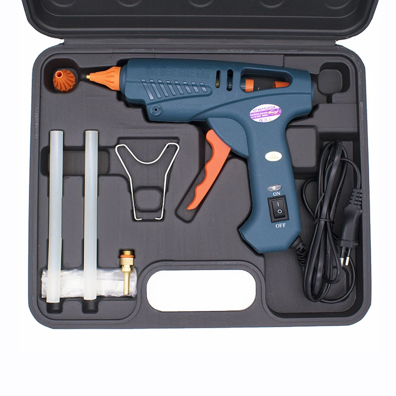 Pistola de Cola Adesivo para 11mm Bastões de Cola Ferramentas Kit Eua Plug ue 100 w On e off Switch Hot Melt Arma Quente
