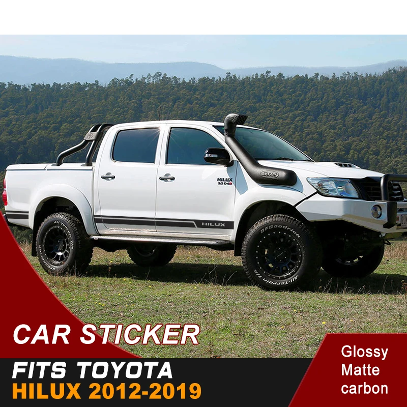 

free shipping graphic Vinyl sticker cool side door sticker for Toyota hilux 2012-2019
