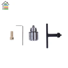 Electric Drill Chuck 0 3 4mm JTO Taper Mounted Lathe Wood PCB Mini Drilling Press For