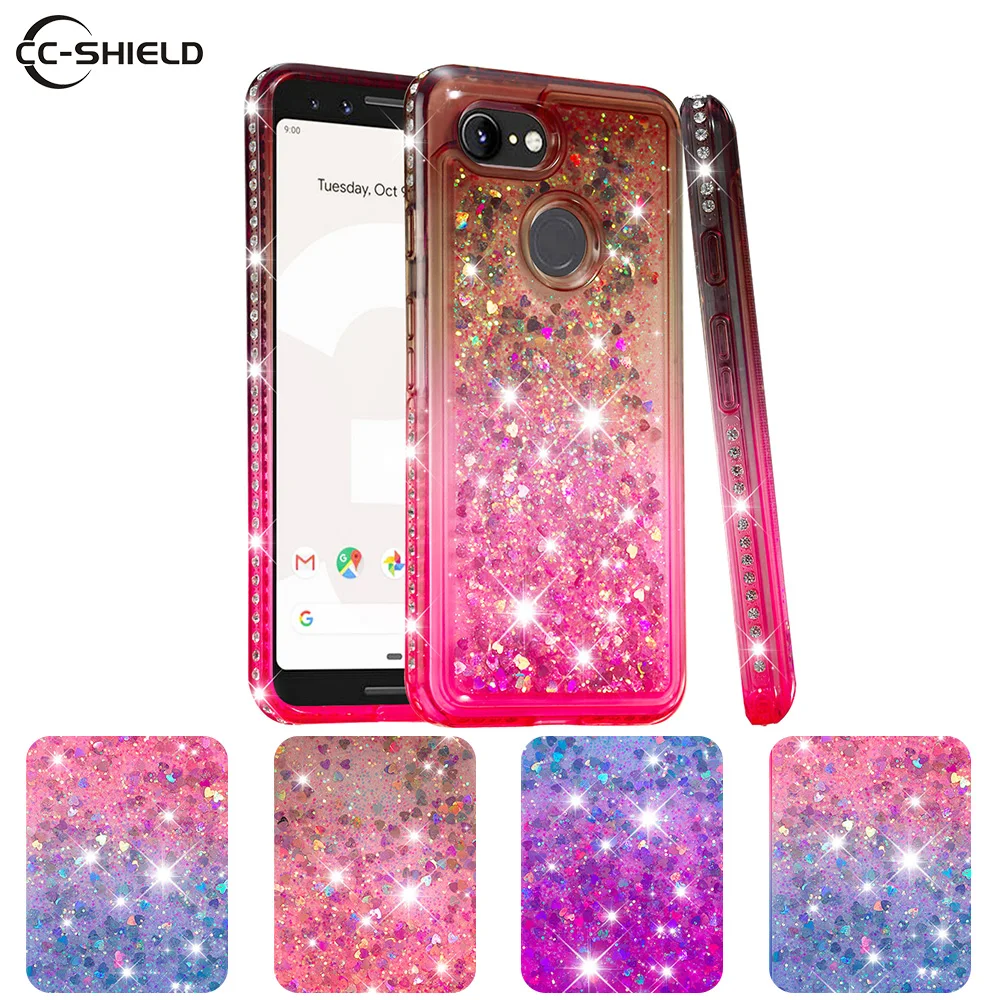 

Quicksand Case for Google Pixel 3 Pixel3 XL 3XL Jewelled Phone Case for Google Pixel 3 XL 3rd Gen Soft Protection Cover