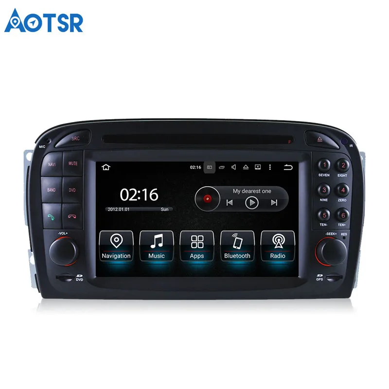 Perfect Aotsr Android 8.0 Car DVD player Headunit For Mercedes Benz SL R230 SL500 2001-2007 multimedia Navigation radio GPS 2 di 25